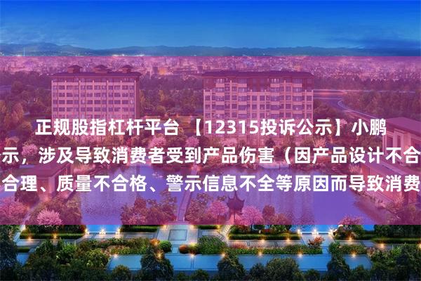 正规股指杠杆平台 【12315投诉公示】小鹏汽车-W新增5件投诉公示，涉及导致消费者受到产品伤害（因产品设计不合理、质量不合格、警示信息不全等原因而导致消费者受到产品伤害）问题等