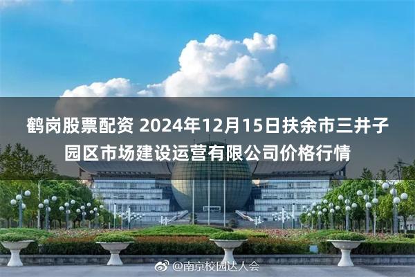 鹤岗股票配资 2024年12月15日扶余市三井子园区市场建设运营有限公司价格行情