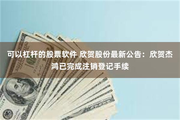 可以杠杆的股票软件 欣贺股份最新公告：欣贺杰鸿已完成注销登记手续